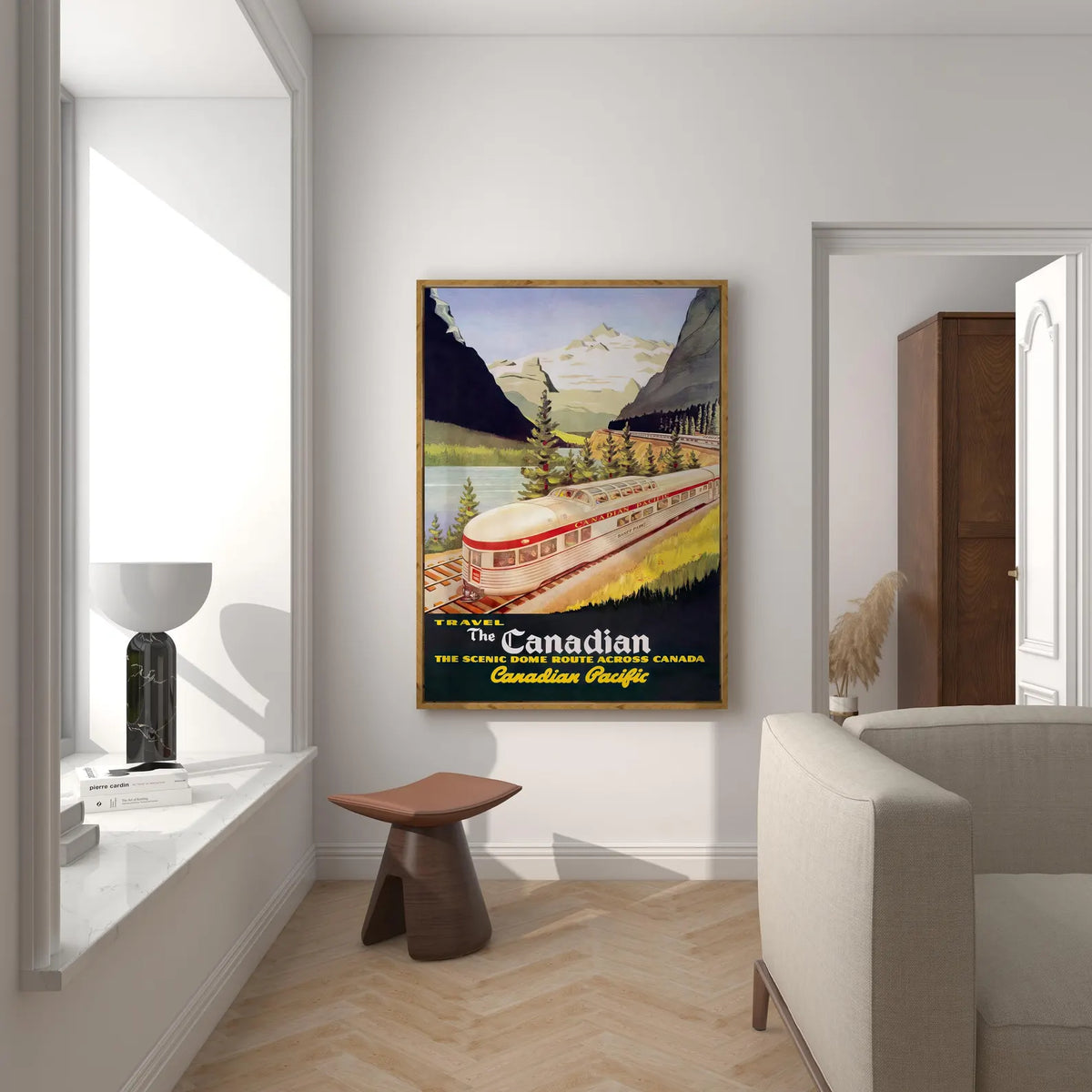 Vintage Canadian Pacific Railway Poster Travel The Canadian Train Wall Art