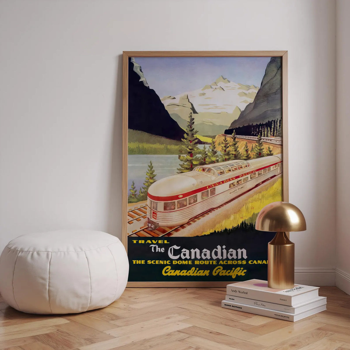 Vintage Canadian Pacific Railway Poster Travel The Canadian Train Wall Art