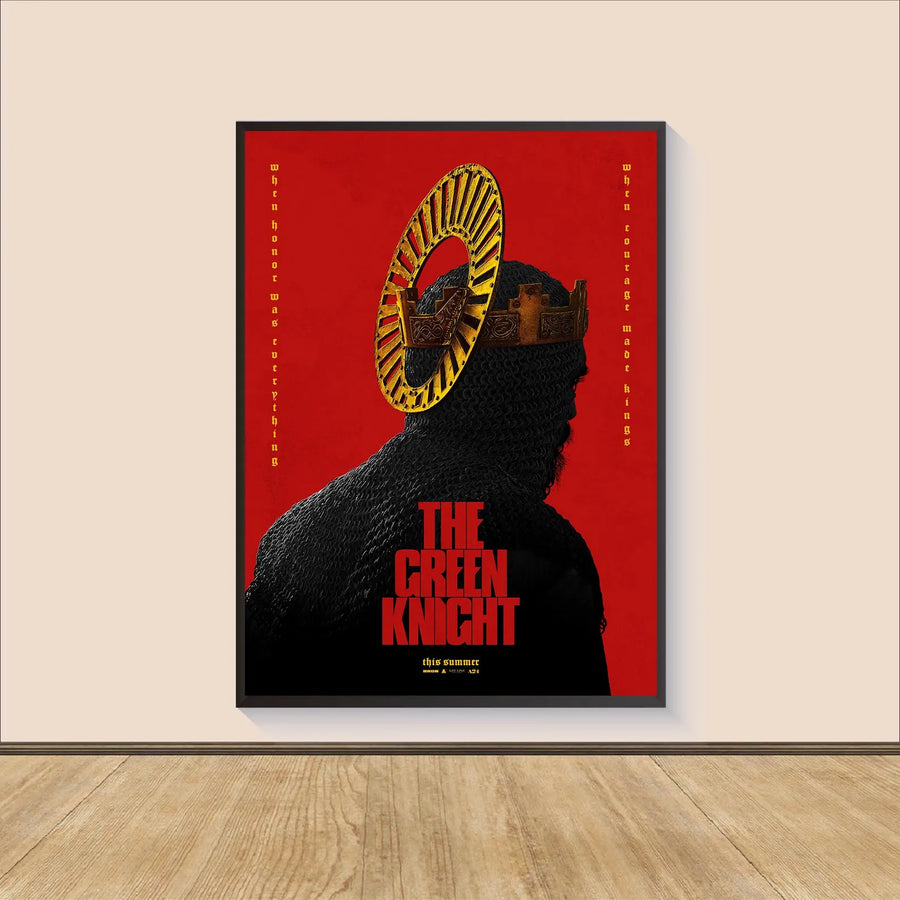 The Green Knight Poster A24 Movie Print Dark Fantasy Film Wall Art